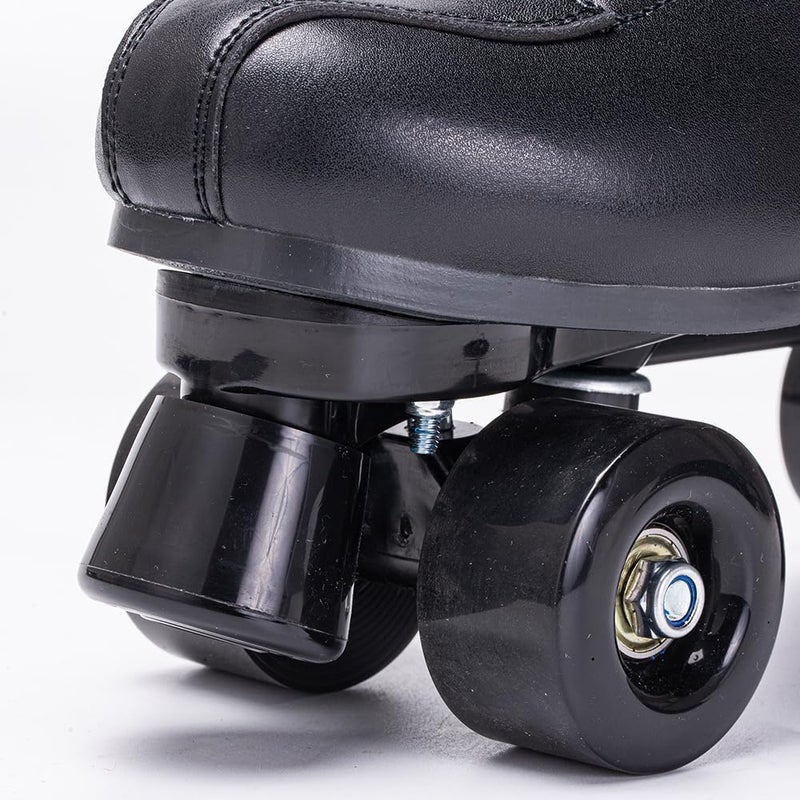 SCNUT Roller Skates Women Men High-Top PU Leather Roller Skates Classic Double-Row Roller Skates Outdoor Indoor Quad-Skates with Light up Shoe Laces - Image 5